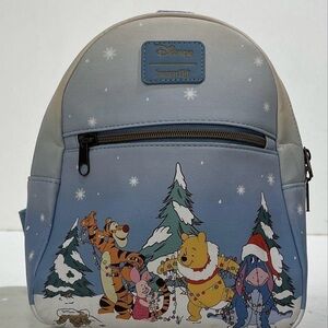 Loungefly Disney Winter Scene Backpack - Blue and White Ready to ship FREE!